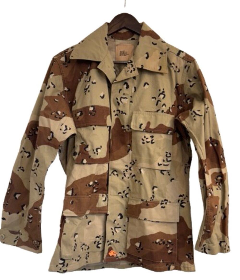 Military Shirt Small Chocolate Chip Camo Combat Coat Desert Storm Airborne 90’s